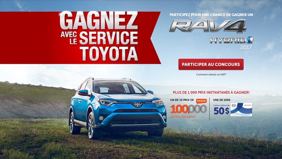 Gagnez avec service St-Hubert Toyota Juin 2016