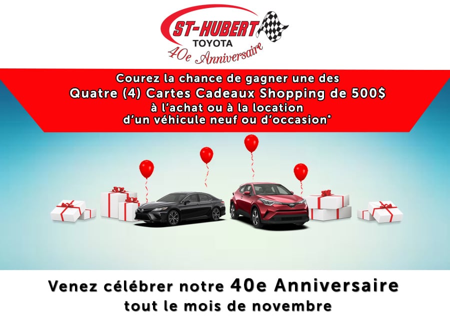 St-Hubert Toyota 40e Anniversaire Novembre 2017