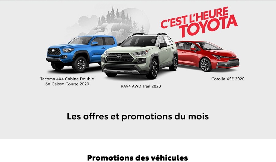 St-Hubert Toyota Heure Toyota Mars 2020