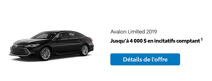 St-Hubert Toyota Promotion Mars 2020 Avalon Limited 2019