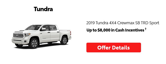 St-Hubert Toyota Promotion July 2020 Tundra 4x4 Crewmax SB TRD Sport